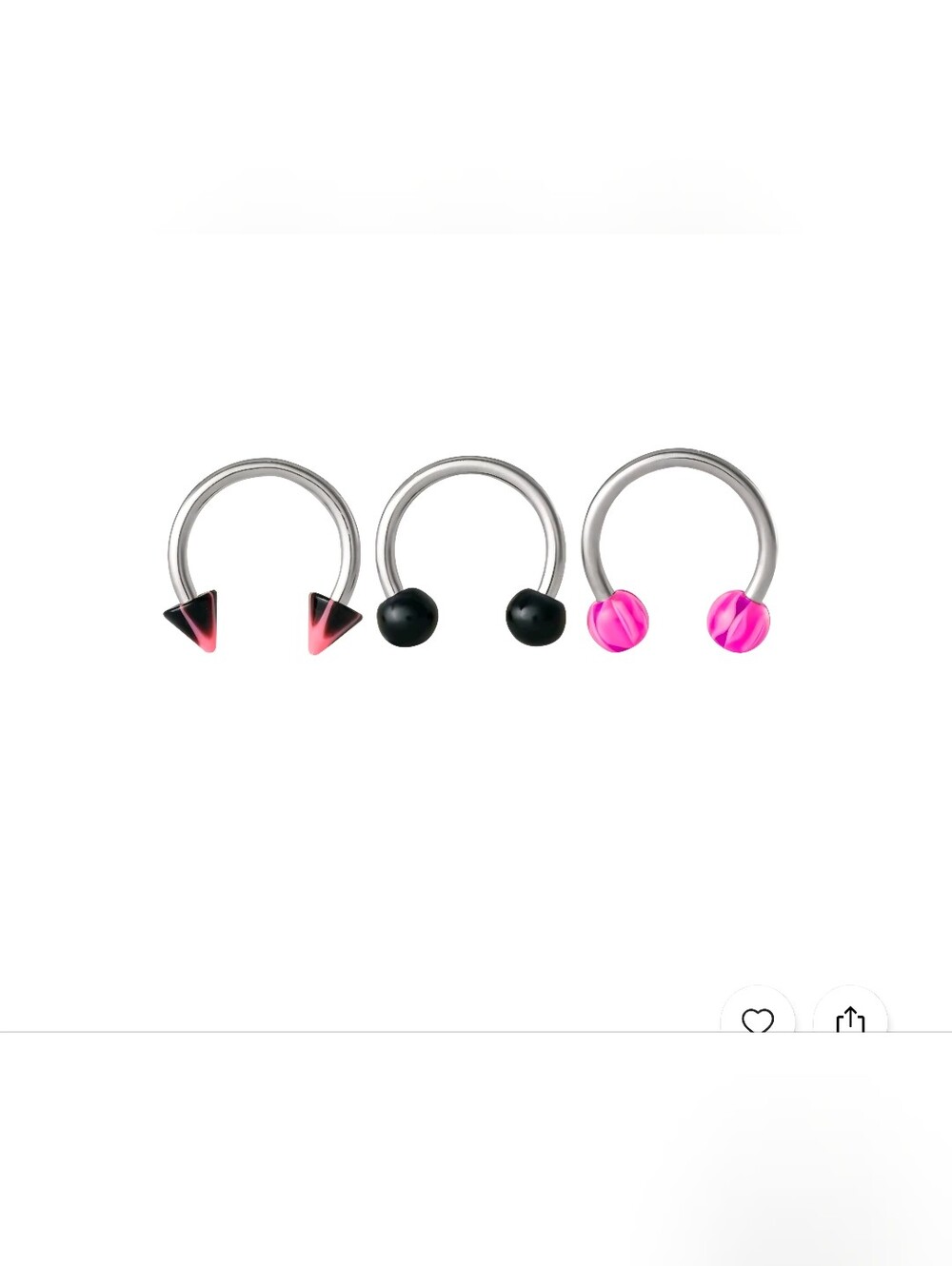 Body Jewelry Value Pack Horseshoe Nose Rings